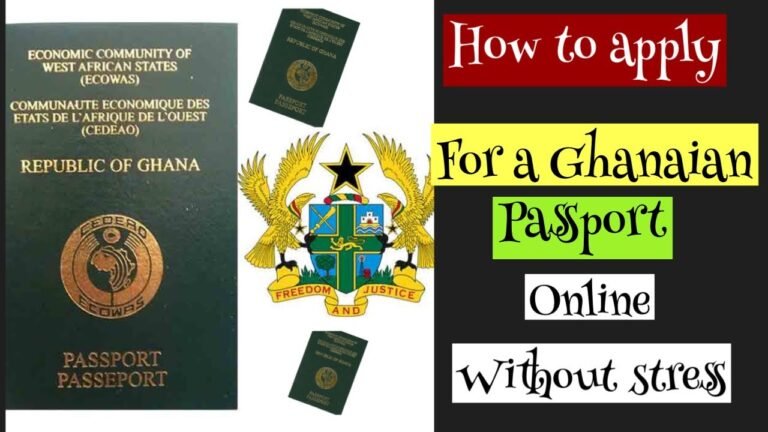 How to apply for a Ghanaian passport online without stress