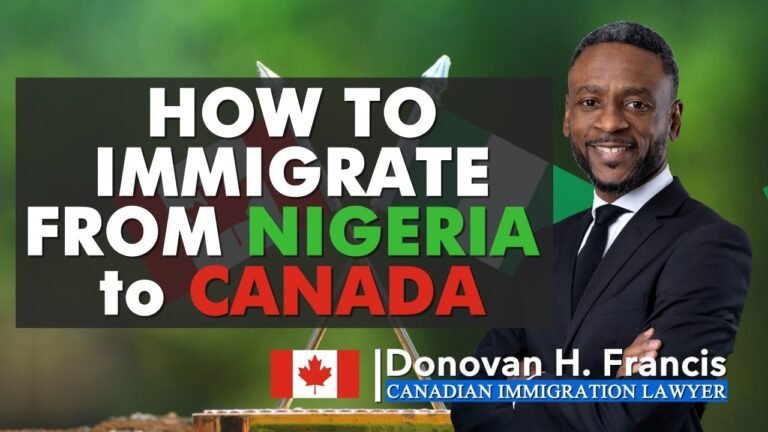 How to immigrate from Nigeria to Canada