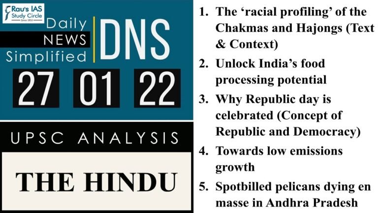 THE HINDU Analysis, 26 and 27 January, 2022 (Daily Current Affairs for UPSC IAS) – DNS