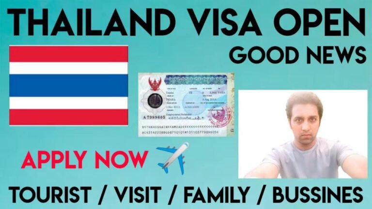 Thailand Visit Visa Open || Family Visa || Business Visa || All Kind Visas Open Now