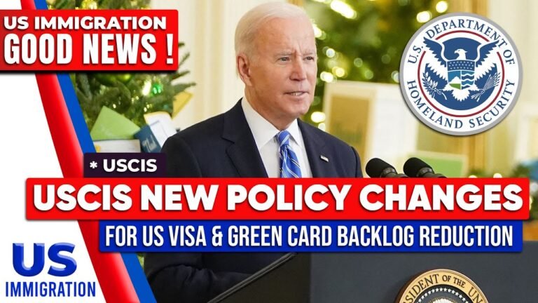 USCIS New Policy Changes for US Visa & Green Card Backlog Reduction | US Immigration News