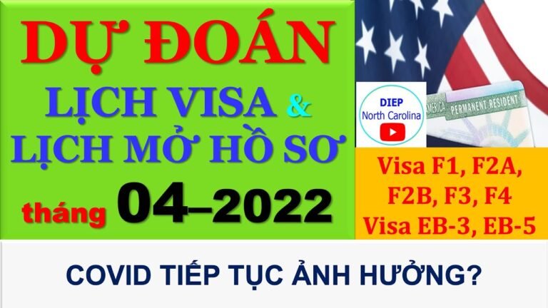 DỰ ĐOÁN: Lịch Visa tháng 04/2022 và Lịch Mở Hồ Sơ | APRIL  2022 Visa Bulletin Predictions