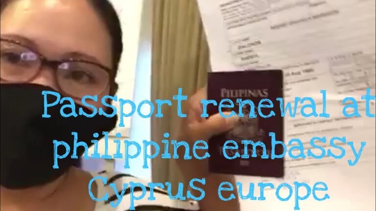 Going to the philippine embassy for my passport renewal/cyprus europe