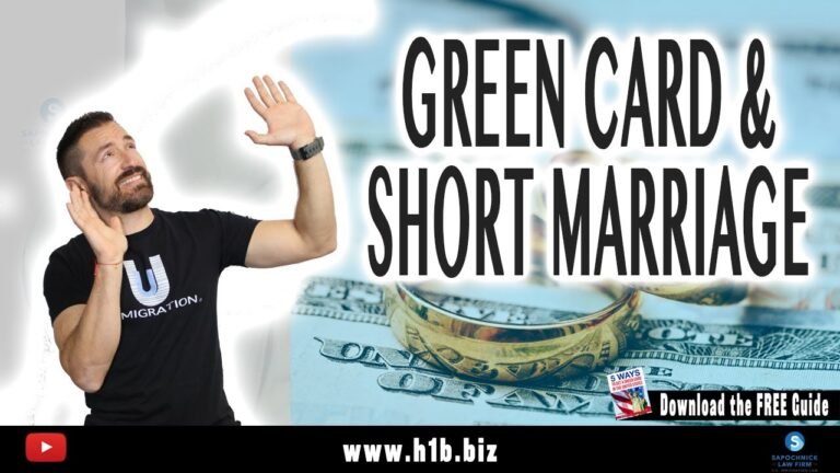 How to get  Green card after  a short  duration  marriage ?  ::  USA Immigration  Lawyer   🇺🇸