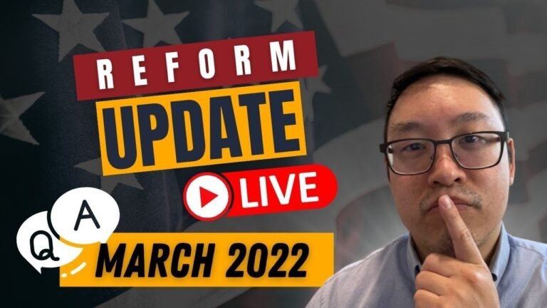 Immigration live show Reform update March 2022