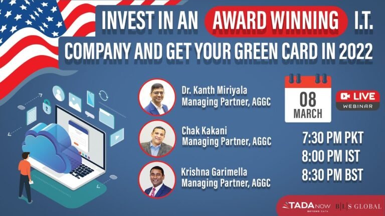 Invest in an Award Winning I.T. company and get your Green Card in 2022! Invest in an Award Winning I.T. company and get your Green Card in 2022!