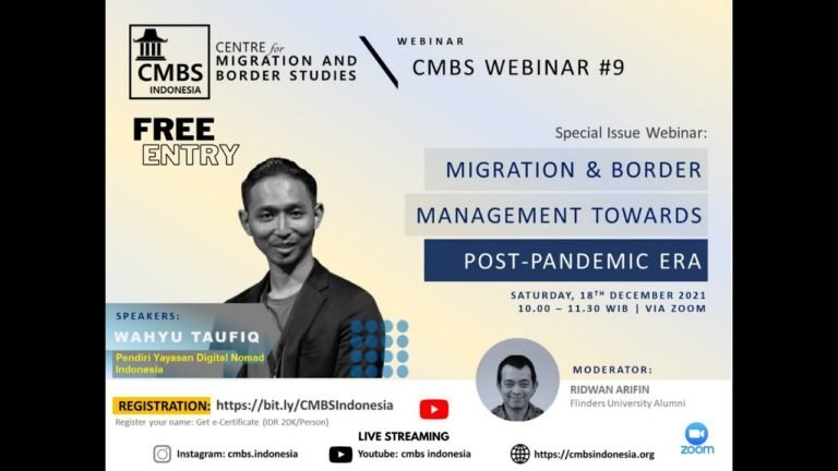 Migration and Border Management towards Post-Pandemic: E-Residency and Digital Nomad Visa