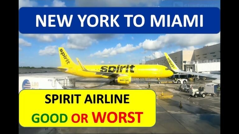 NEW YORK TO MIAMI BY SPIRIT AIRLINE | SPIRIT AIRLINE REVIEW | USA TOUR