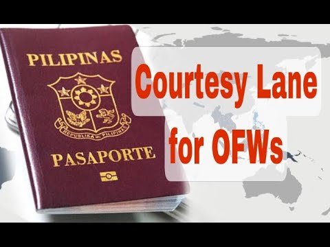 Passport Renewal: Courtesy Lane for OFWs