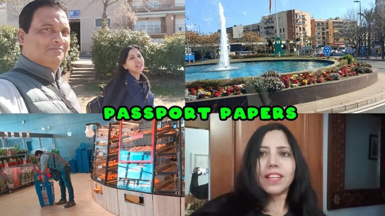 Sharuti Passport Papers || Going to Blanes