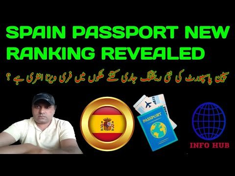 Spain Passport Ranking in The World|Free Visa Entry Countries on Spainsh Passport|Urdu/Hindi