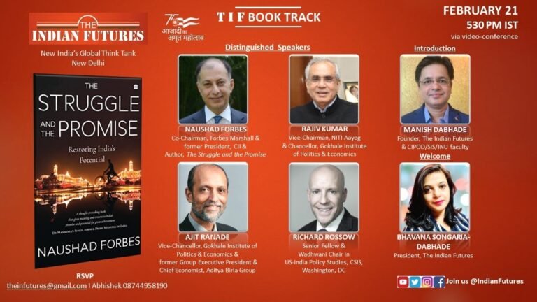 TIF Book Track: Dr Naushad Forbes, The Struggle and the Promise