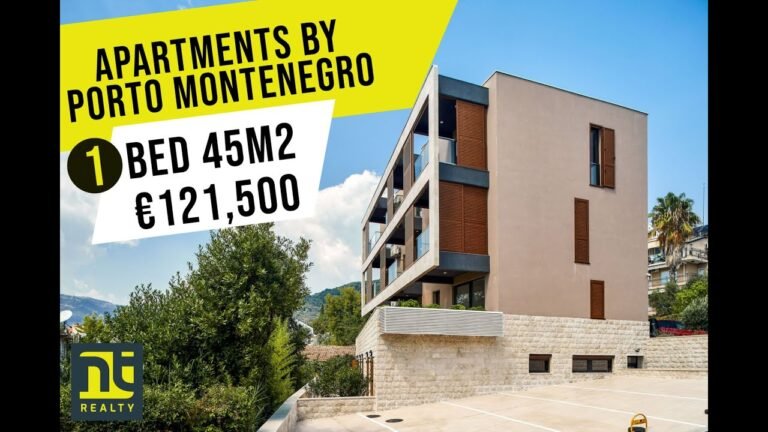 Tivat – Apartments right next to Porto Montenegro, 1 Bedroom with balcony and parking, 45m2 €121,500