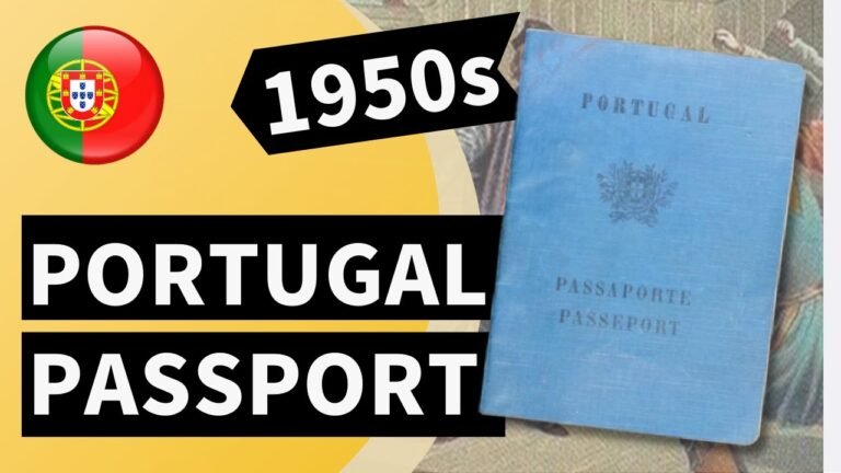 🇵🇹 1950 PORTUGAL Passport: Remnant of the Empire