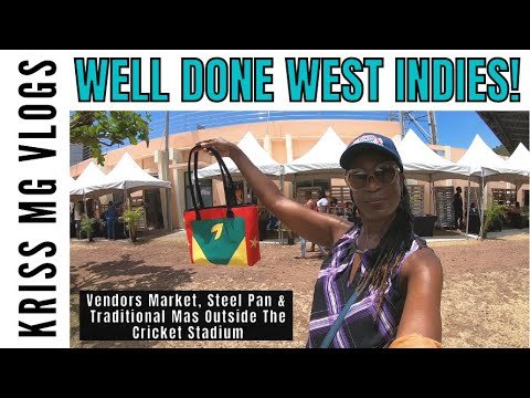 A Vibrant Vendors Market As West Indies Beats England In Cricket | KrissMGvlogs