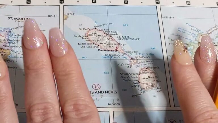 ASMR ~ St. Kitts And Nevis History and Geography ~ Soft Spoken Map Pointing Tablet Google Earth