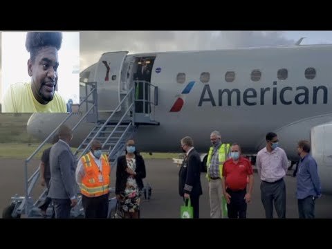 American Airlines Lands in Dominica – Mystelics Reacts