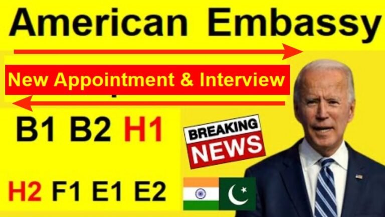 American Embassy | Visa Interview — New appointment || US Visa Update B1 B2 H1 H2 | USA Big News