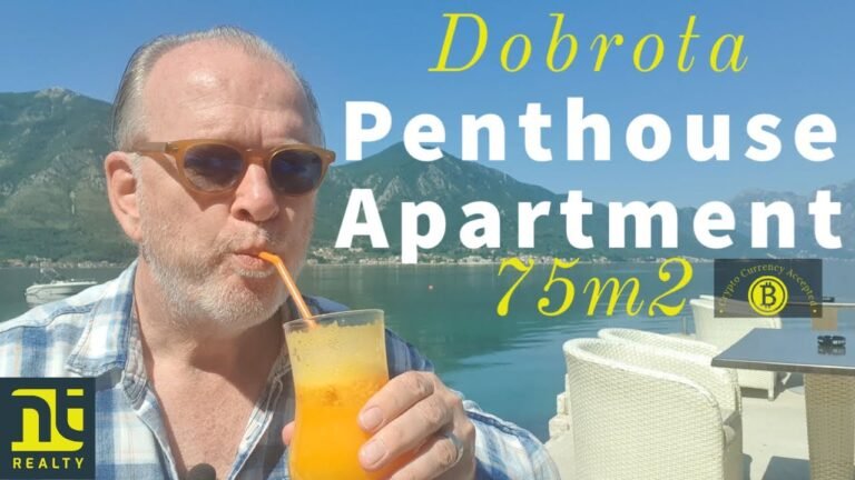 Dobrota 2 Bedroom Penthouse Apartment 75m2 – €262,500 Crypto Currencies Accepted