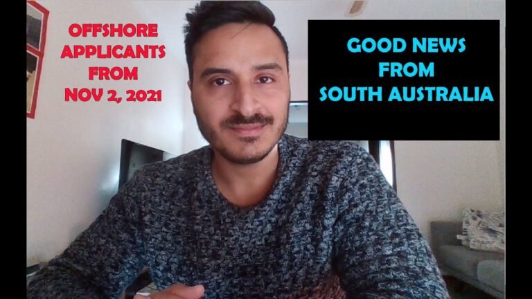 GOOD NEWS FROM SOUTH AUSTRALIA FOR OFFSHORE II 491 VISA GOOD NEWS FROM SOUTH AUSTRALIA FOR OFFSHORE II 491 VISA