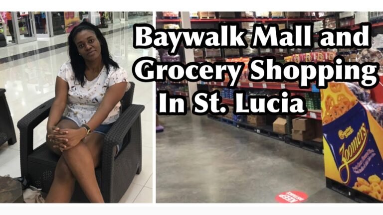 GROCERY SHOPPING IN ST.LUCIA & IN THE BAYWALK MALL, Caribbean