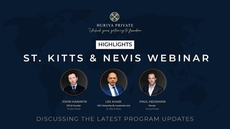 Huriya Private Exclusive Webinar | St.Kitts & Nevis Citizenship Program CEO, Les Khan | 2022 Updates