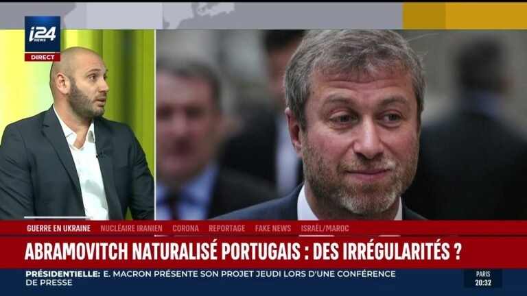 Itay Mor about Roman Abramovich’s Portuguese citizenship (French) I24News channel