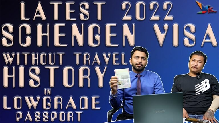 Latest Schengen Visa 2022 || Schengen Visa Without Travel History || Visa in Low Grade Passport