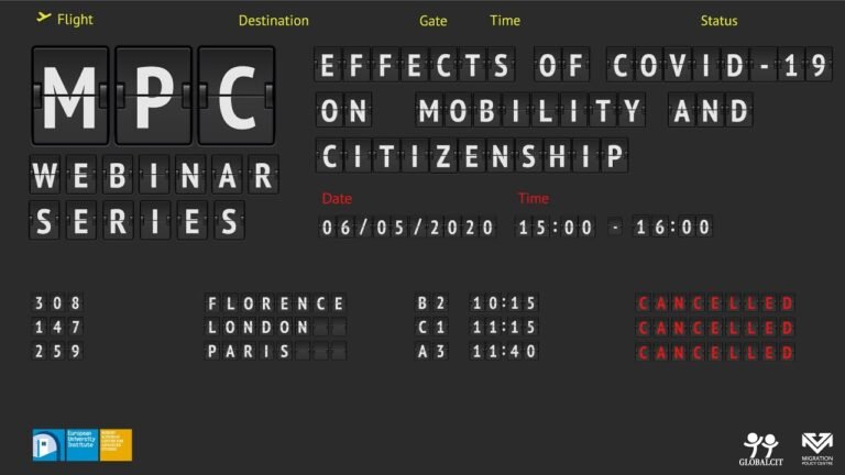 MPC Webinar: ‘The effects of COVID-19 on Mobility and Citizenship’