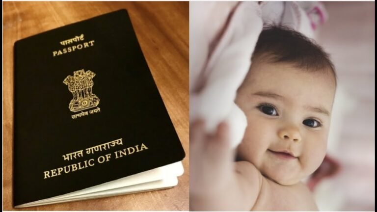 New Born Child Indian Passport In Netherlands