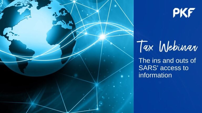 PKF Tax webinar – The ins and outs of SARS' access to information