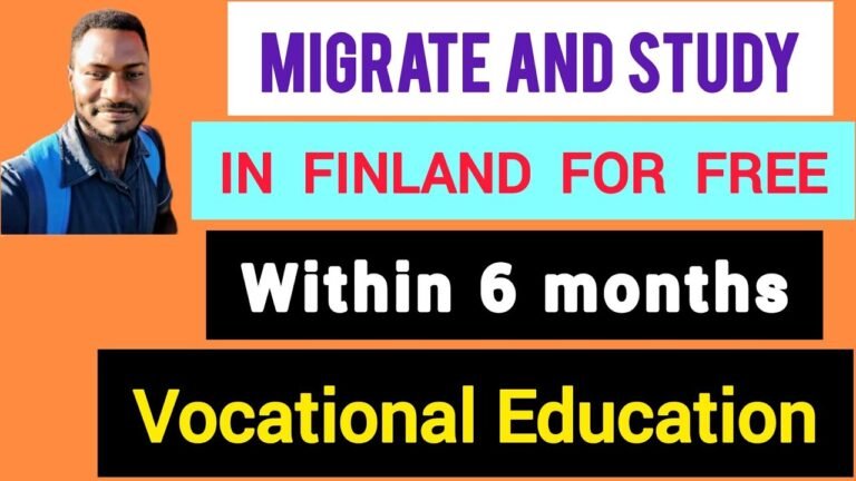 TUITION FREE VOCATIONAL SCHOOLS IN FINLAND|NO AGE LIMIT|COURSES ALL IN ENGLISH