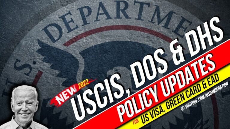 USCIS Policy updates for US Visa, Green Card & EAD (i130, i-40, i485, i765, i9, etc)