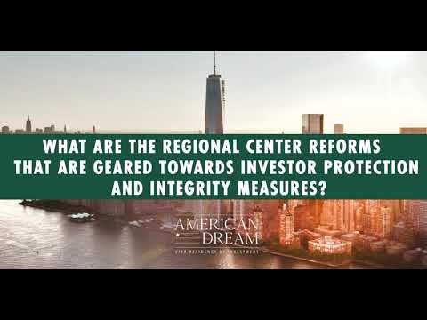 What are the Regional Center reforms geared towards investor protection and integrity measures?