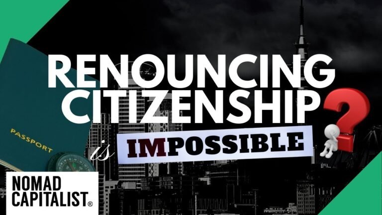 Will Renouncing Citizenship Become Impossible?