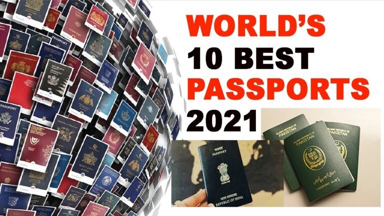 10 Best Passports in the world 2021 Urdu/Hindi | Powerful passport ranking