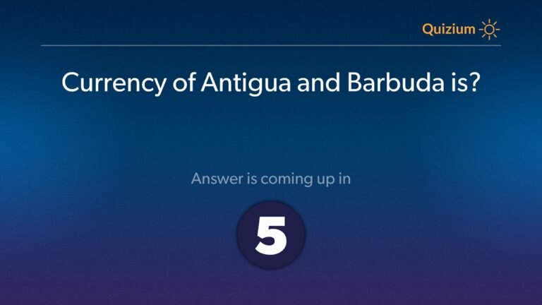 Currency of Antigua and Barbuda is?   Countries and Currencies Quiz