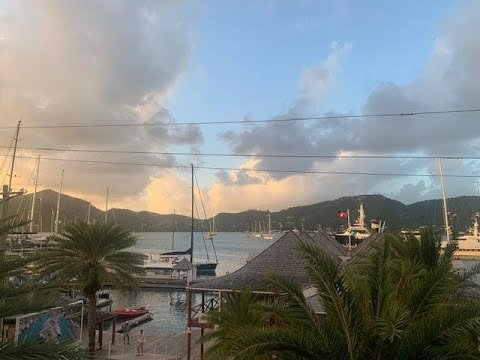 Day And Night Scenes By The Falmouth Harbour, Antigua And Barbuda 110th Nation Visited 2020