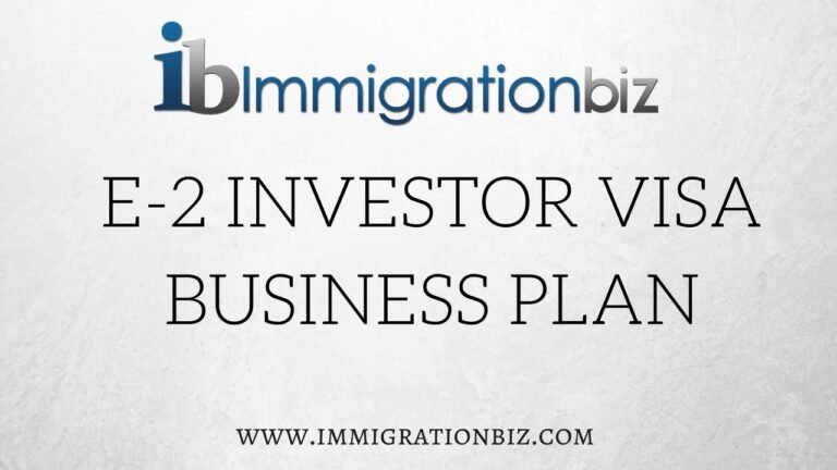 E2 Investor Visa Business Plan