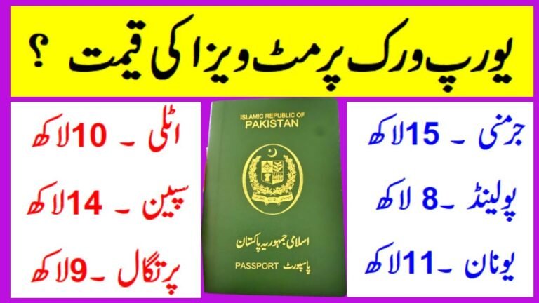 Europe work permit visa for Pakistani citizen || Italy Germany Portugal Spain Poland Unan