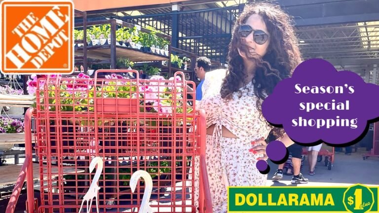 Garden Shopping Haul | Making home Summer Ready | Home Depot & Dollarama |   Backyard tour | Hindi