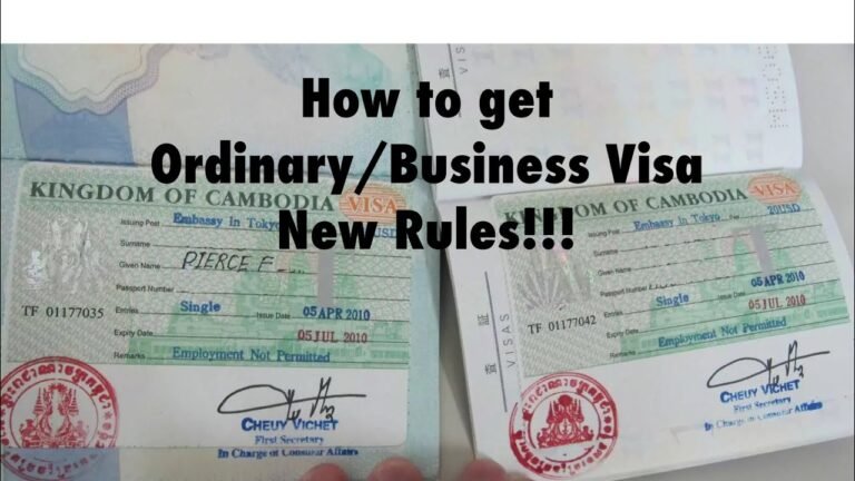 How to get Cambodian Ordinary/ Business Visa: new rules! #cambodia