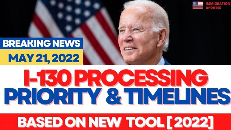 I 130 Processing Priority 2022 (May 21) & Timelines | Family Based Green Cards Spouse & Relative