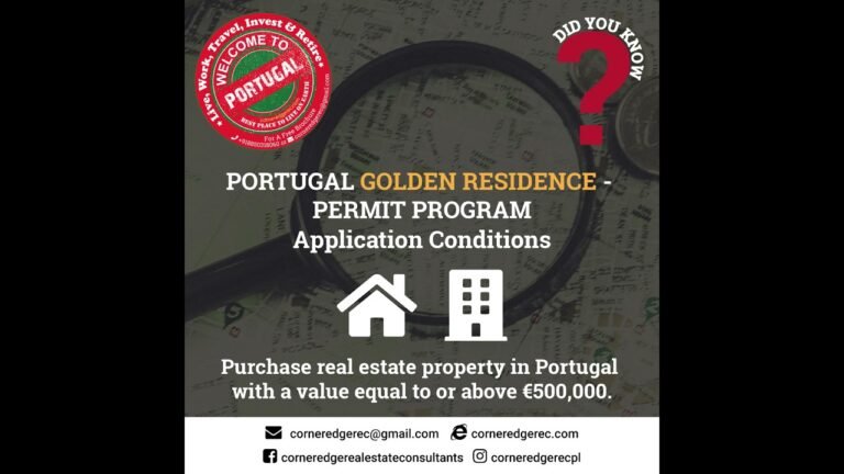 Portugal Golden Residence Permit Program Dependents Application Conditions Family Reunification