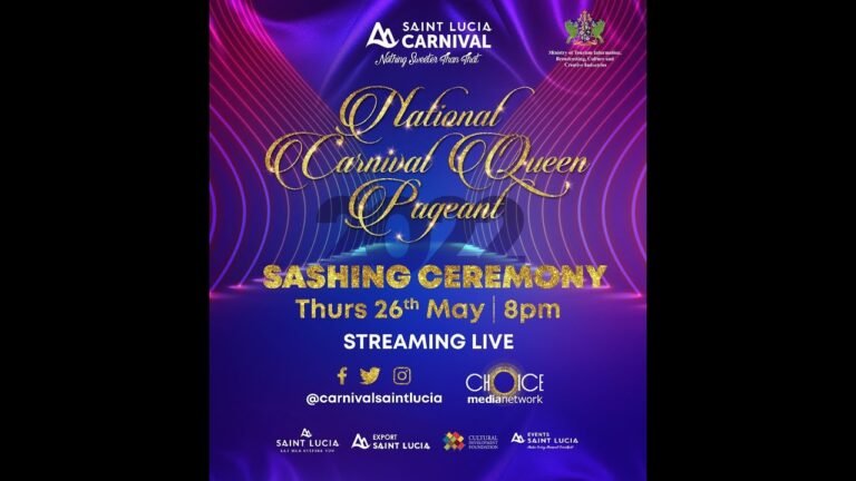 The Sashing Ceremony – Saint Lucia Carnival Queen Pageant 2022