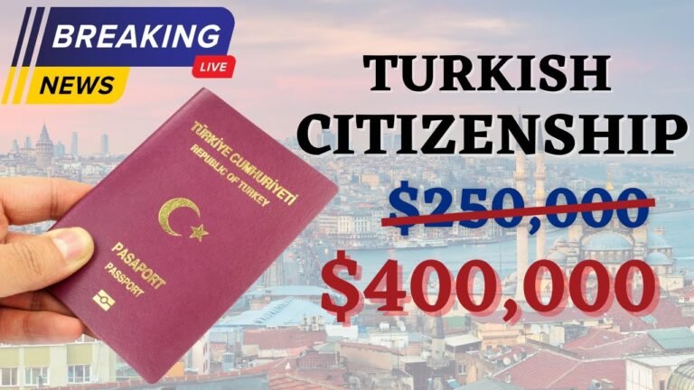 Turkish Citizenship now to be $400,000