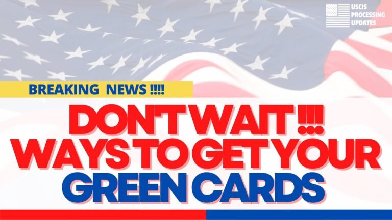 US IMMIGRATION: Don't Wait For Years In the Queue [May 2022] | Easiest Way To Get Your Green Card