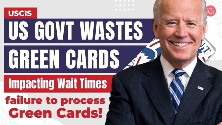 US Immigration – US Govt Wastes Green Cards, Impacting Wait Times | USCIS News