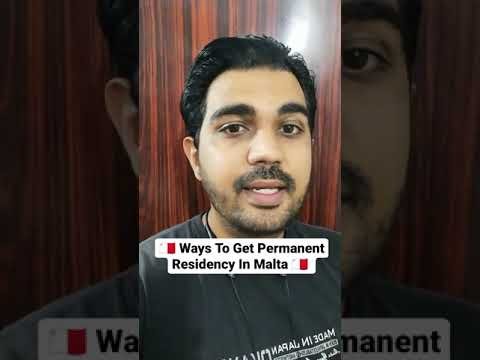 🇲🇹 Ways To Get Permanent Residency(PR) In Malta 🇲🇹 #maltajobs #europejobs #jobs