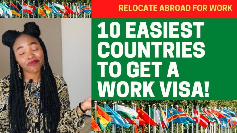 10 EASIEST COUNTRIES TO GET A WORK VISA! EASY APPLICATION PROCESSES! CHECK THEM OUT! #relocateabroad